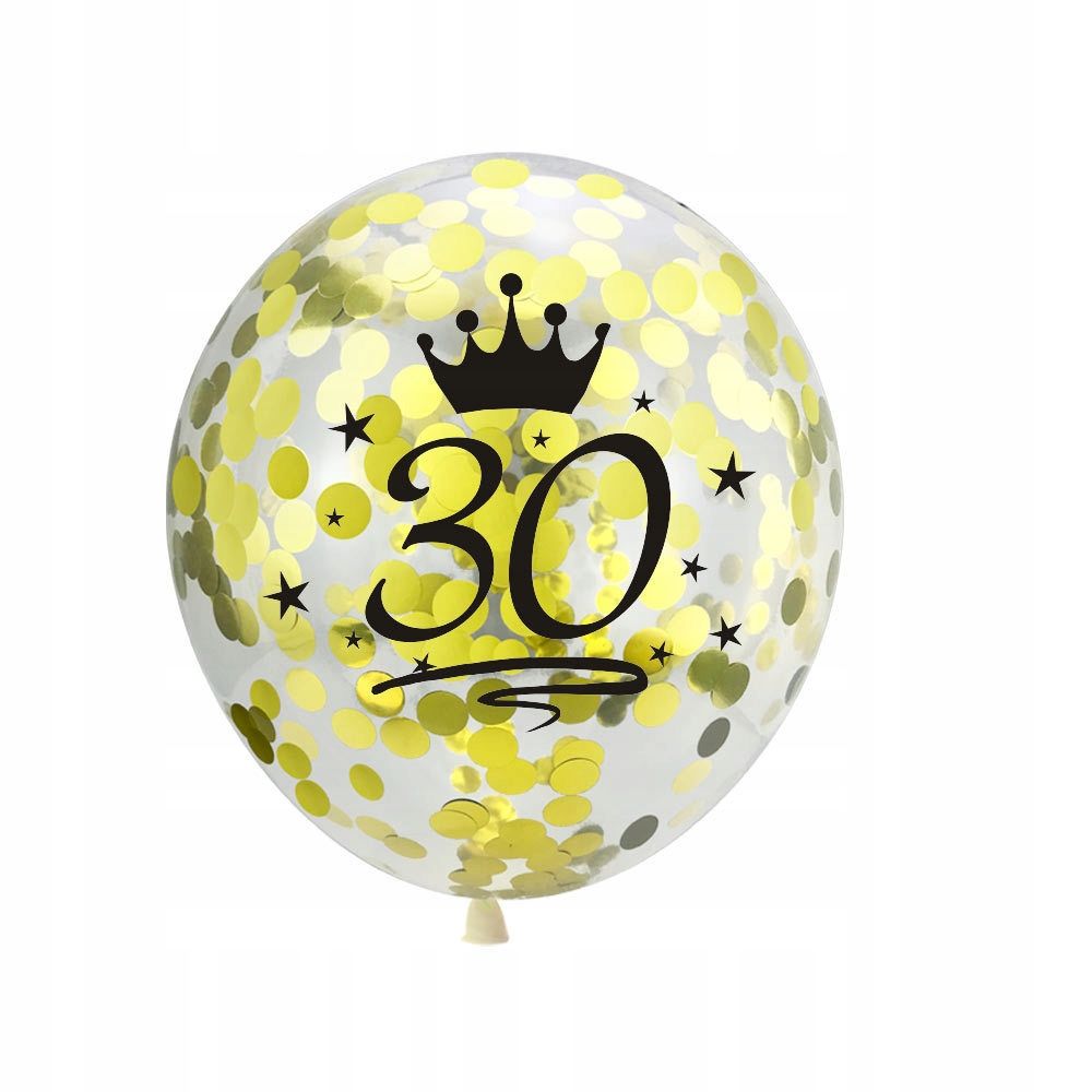 Oro Party Zestaw balonowych dekoracji urodzinowych na 30 urodziny