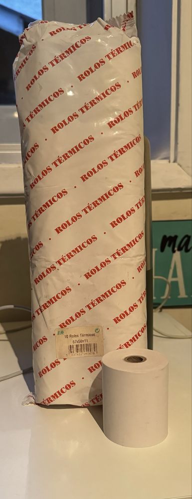 10 Rolos Papel Térmico 57*50*11