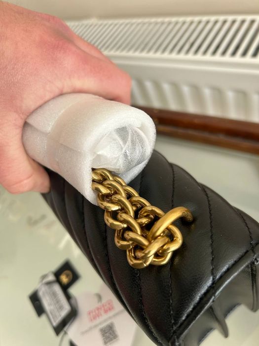 NOWA! Torebka pinko Love Chevron 27cm-Skan NFC -cały zestaw z metkami!