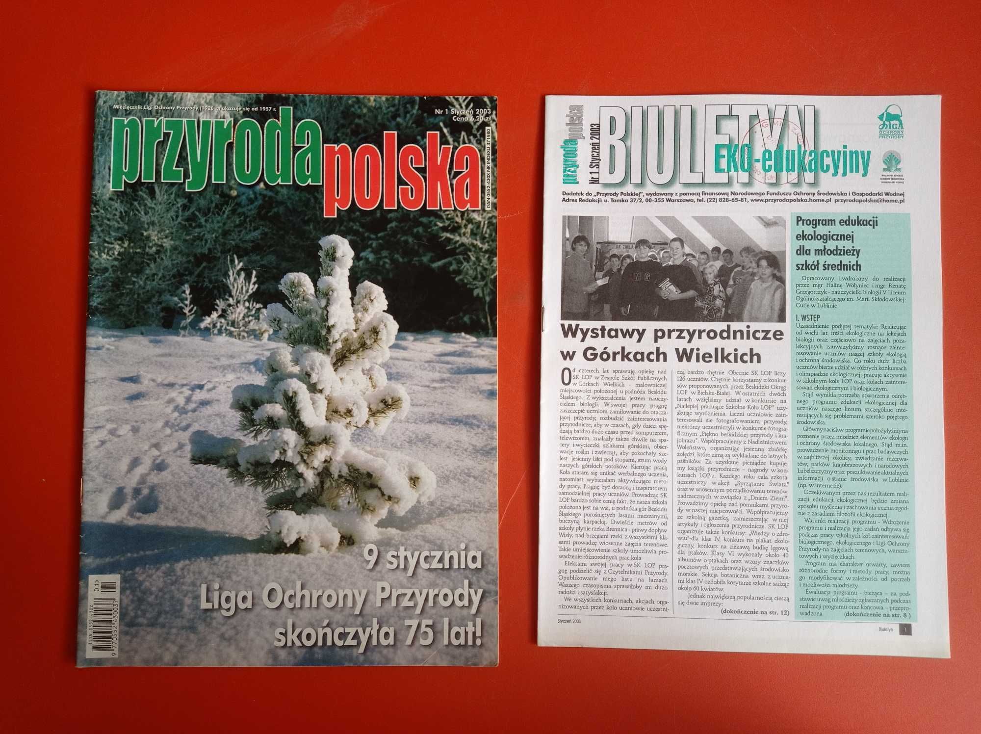 Przyroda polska nr 1/2003, styczeń 2003