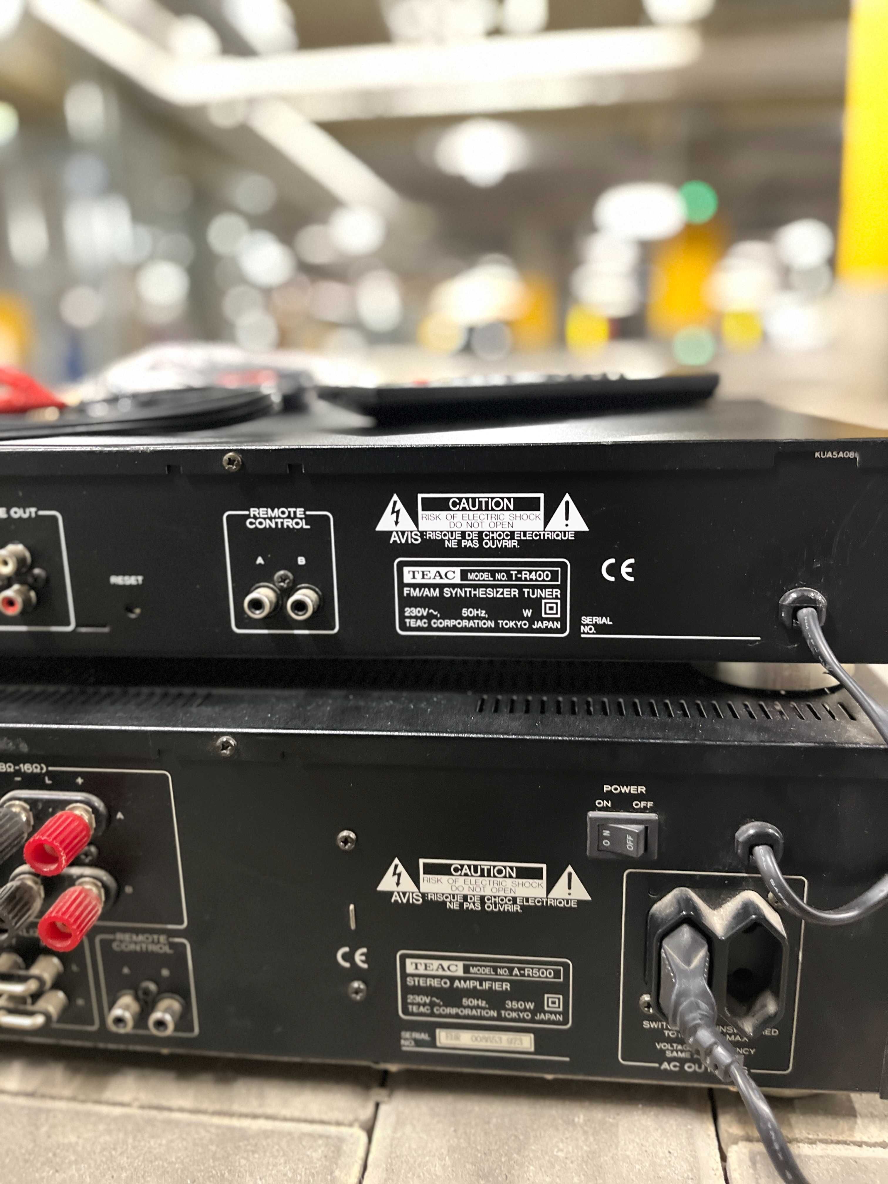Wzmacniacz TEAC A-R500 - 2*90w + Radio TEAC T-R400 Made in Japan