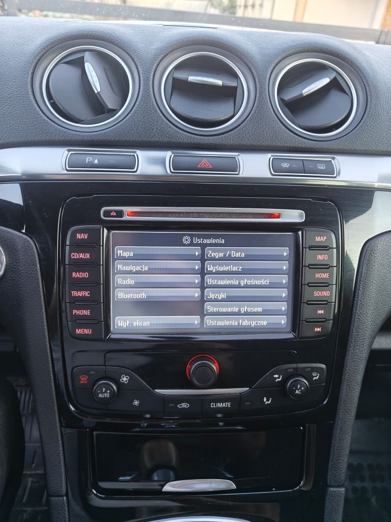 Radio, nawigacja Ford S-Max lift + kod(sprawne, stan bdb)