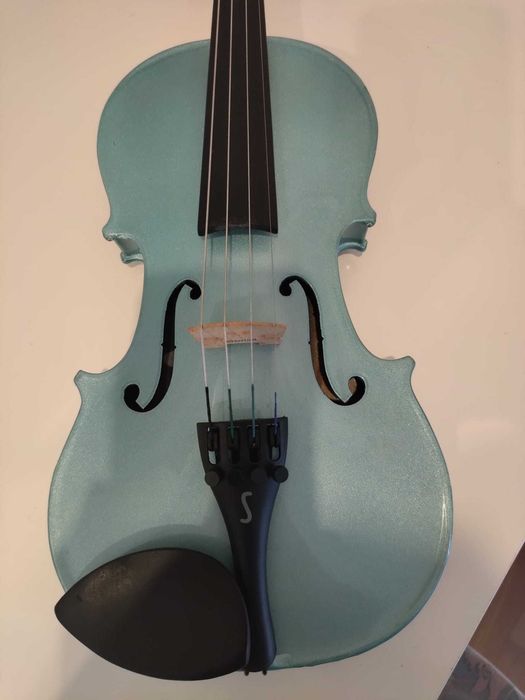 Stentor Harlequin Violin Outfit, Light Blue, 1/2