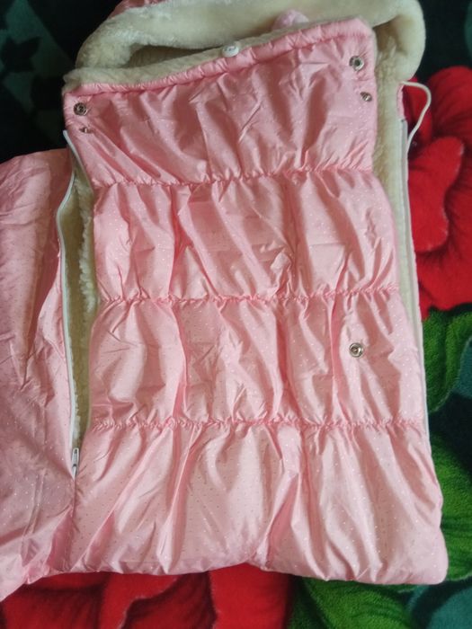 Конверт на виписку/в коляску для дівчинки