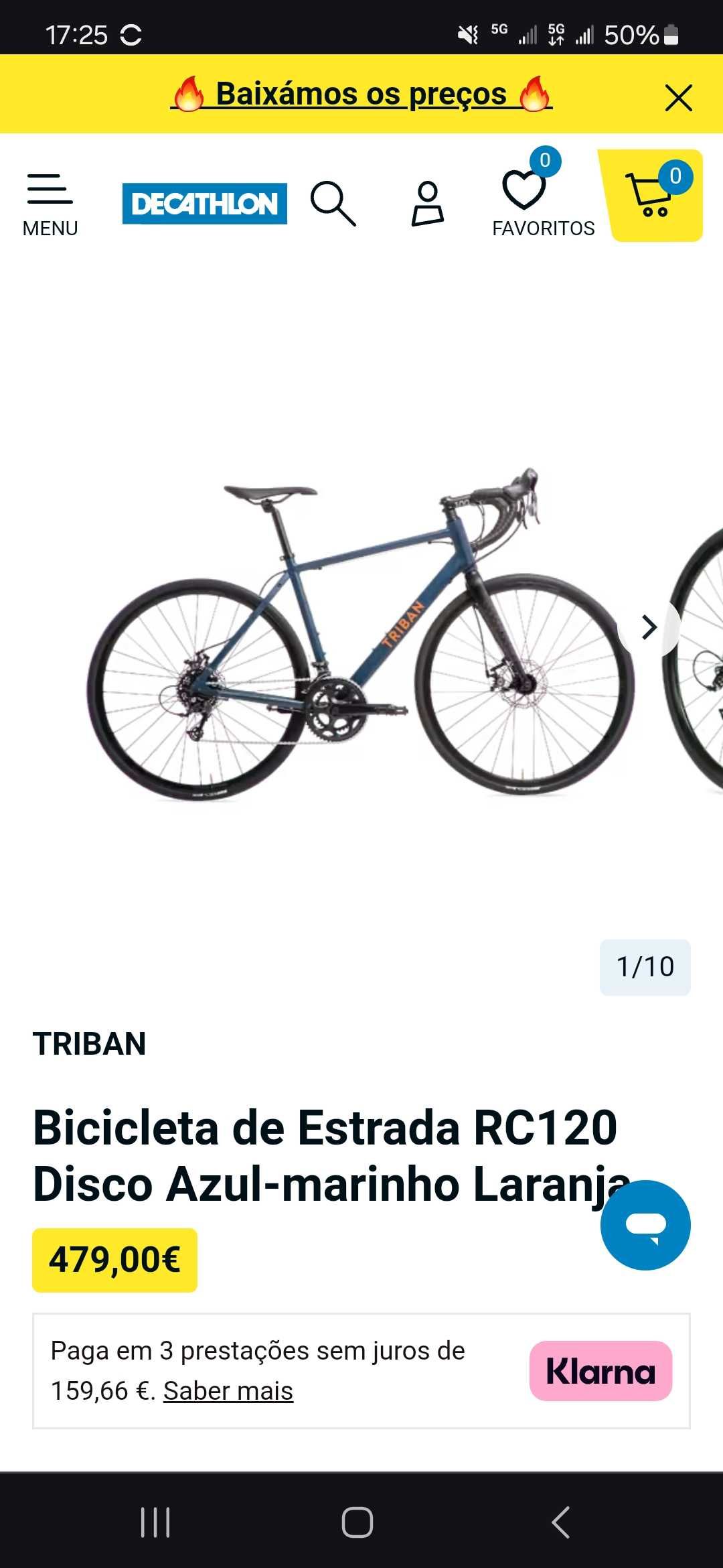 Triban RC120 gravel bicicleta