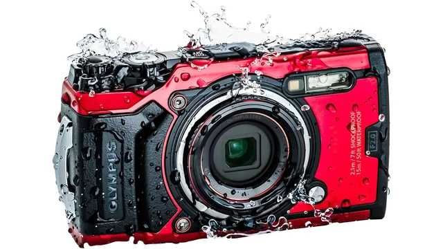 Фотоапарат OLYMPUS OM SYSTEM Tough TG-7 Black, Red