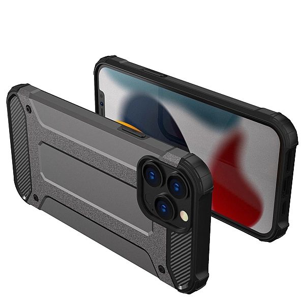Hybrid Armor pancerne hybrydowe etui pokrowiec iPhone 13 Pro Max czarn