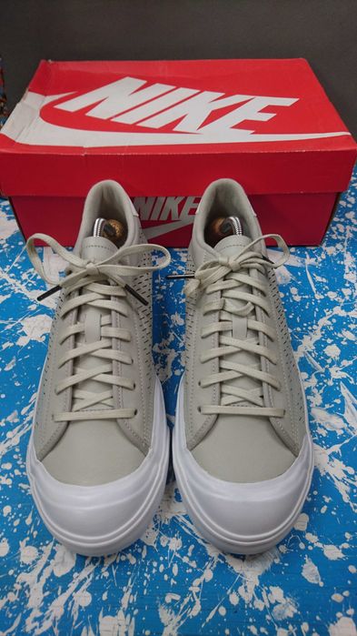 Buty Nike All Court 2 Low Leather Pale Grey White R.44,5