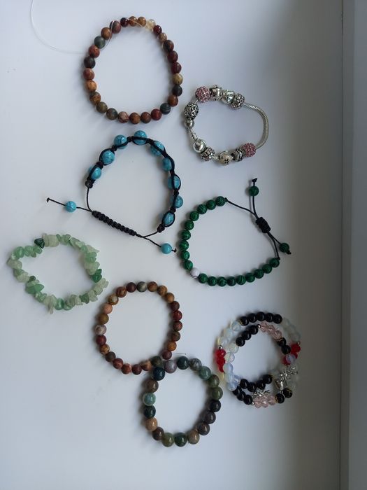 Рукоділля намисто браслети нат яшма Пікассо, є намистини нат каміння