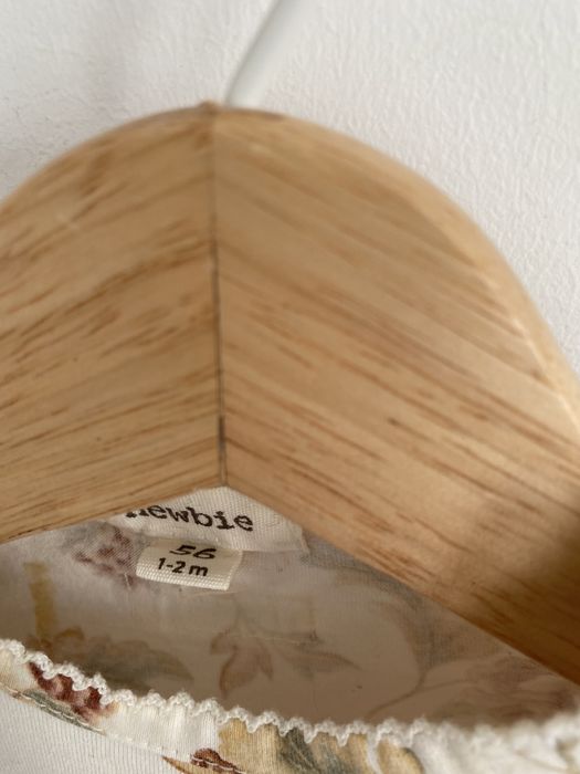 Body newbie bufki 56 brązowe kwiaty khaki