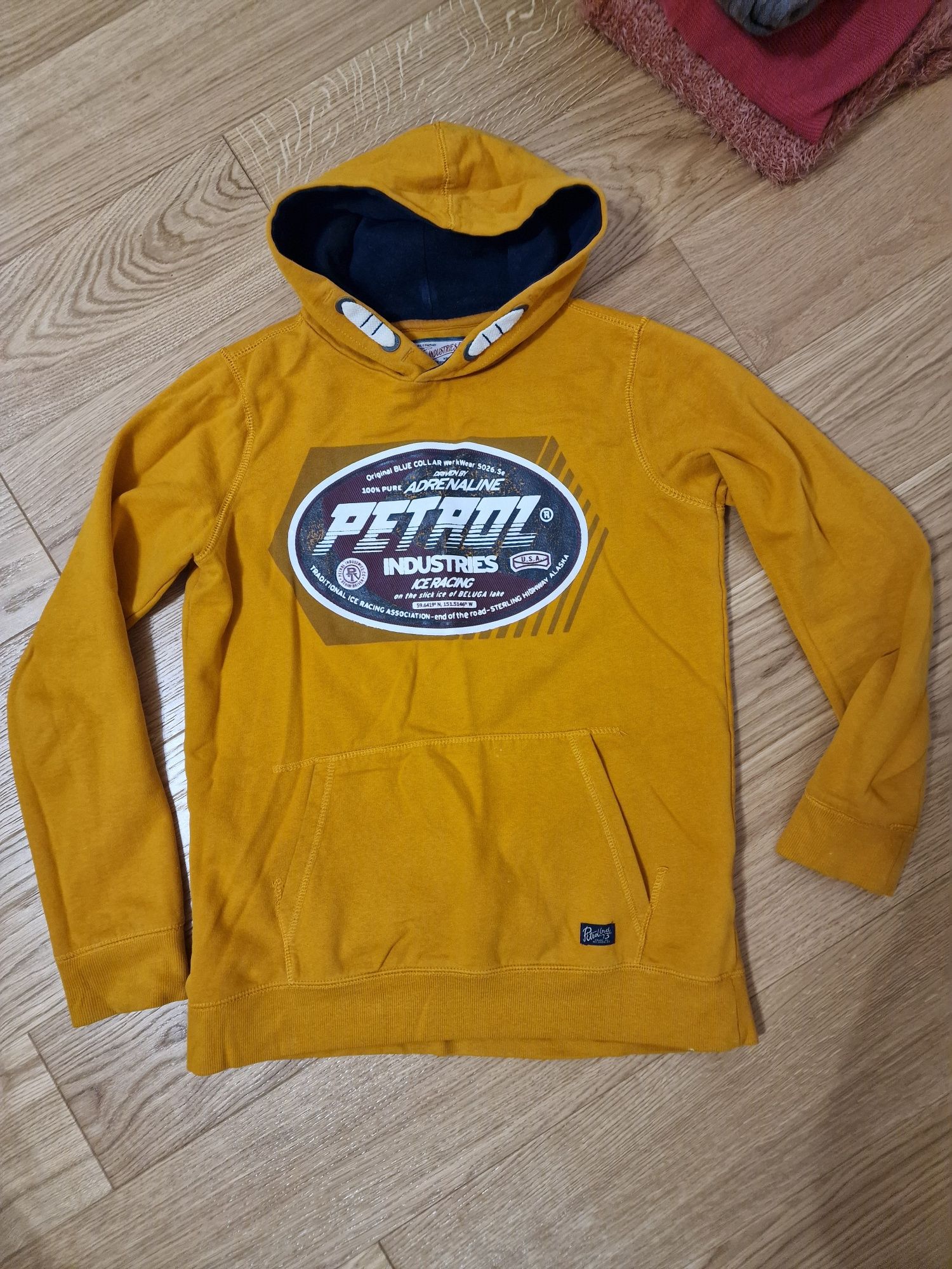 Bluza z kapturem musztardowa S 36