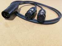 Kabel rozdzielacz dmx spliter XLR 5-Pin - 2x XLR 3-Pin + XLR 5-Pin