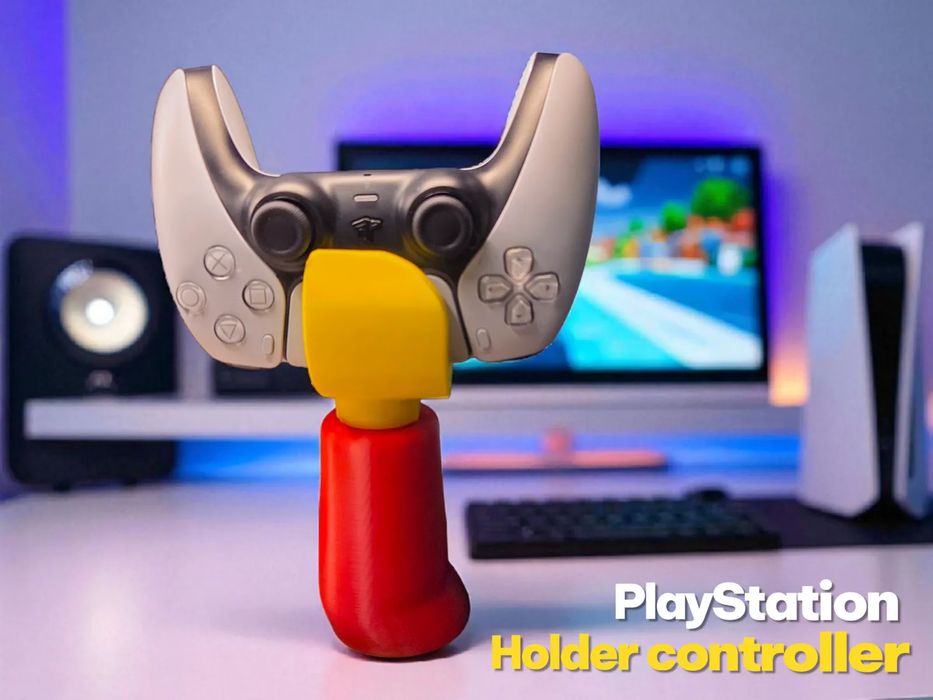 Suporte PS5 Controller "Mão LEGO" Criativo