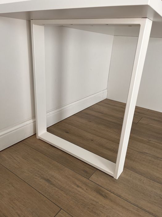 Noga do stołu loft, biurka 60x72 metal kolor biały