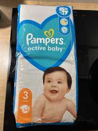 Pampers Active Baby, rozmiar 3, 54 sztuki. Nowe opakowanie