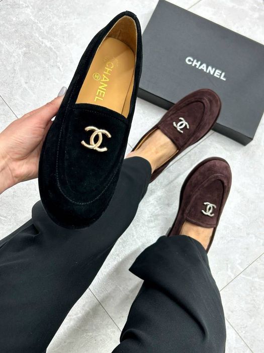 Mokasyny Chanel! Czarne i czekoladowe! Premium 36-40
