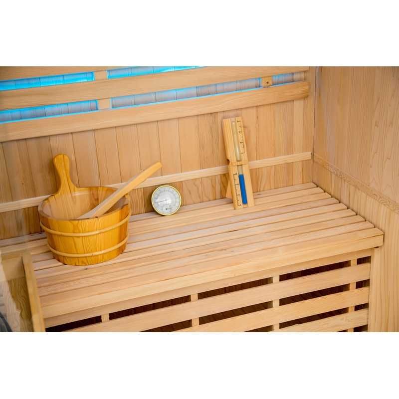 Sauna domowa sucha + panele solne z piecem GN-EA3 150x120x200cm