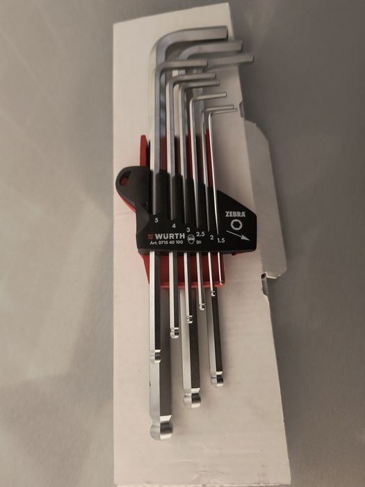 Набір шестигранних ключів Wurth