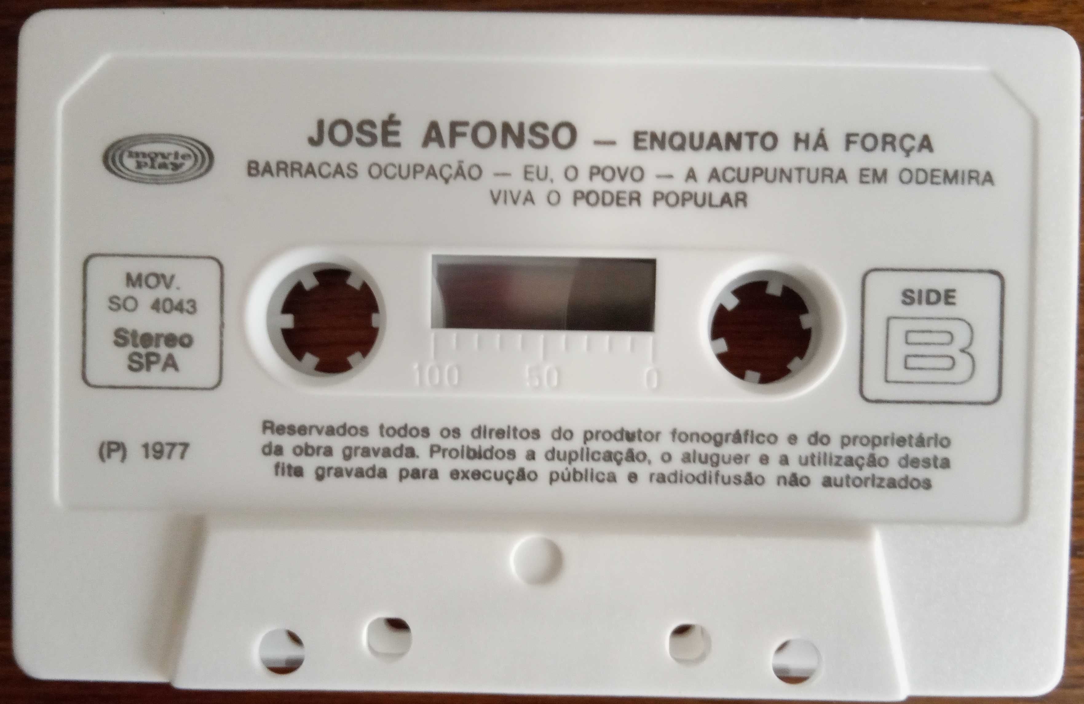 José Afonso	- - - - -		Enquanto Há Força	- - - - -	K7