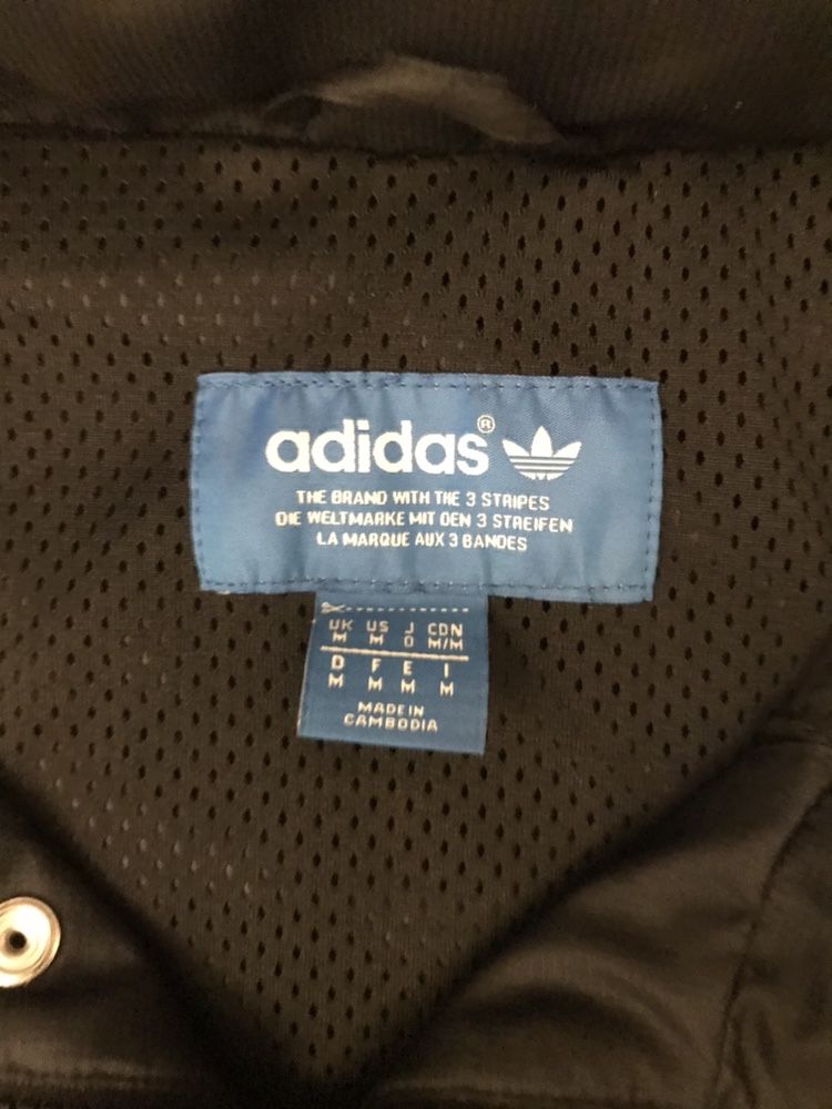 Adidas Originals kurtka wiatrówka przeciwdeszczowa streetwear vintage
