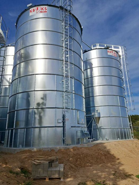 Silos płaskodenny 300t wentylacja KBKS POLAND PROMOCJA