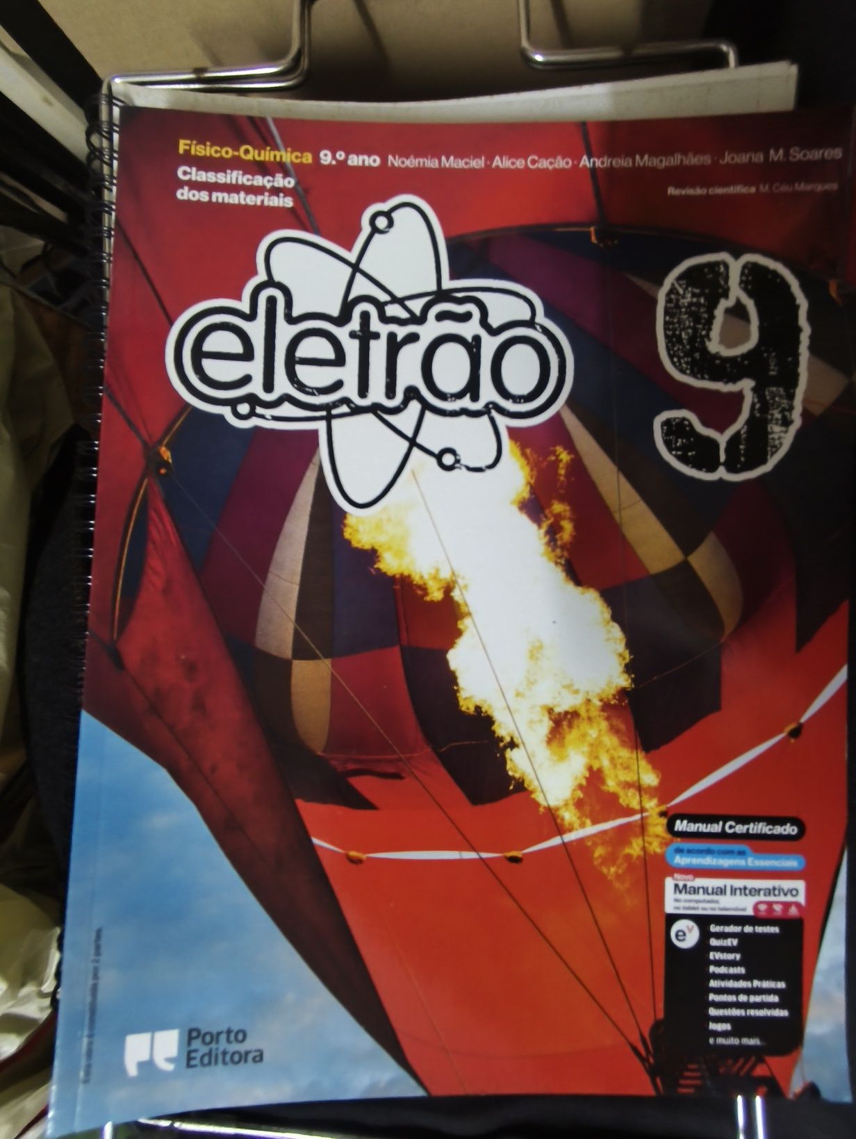 Electrão 9 (manual e ca  do professor+fichas+testes extra) COM SOLUÇÕE