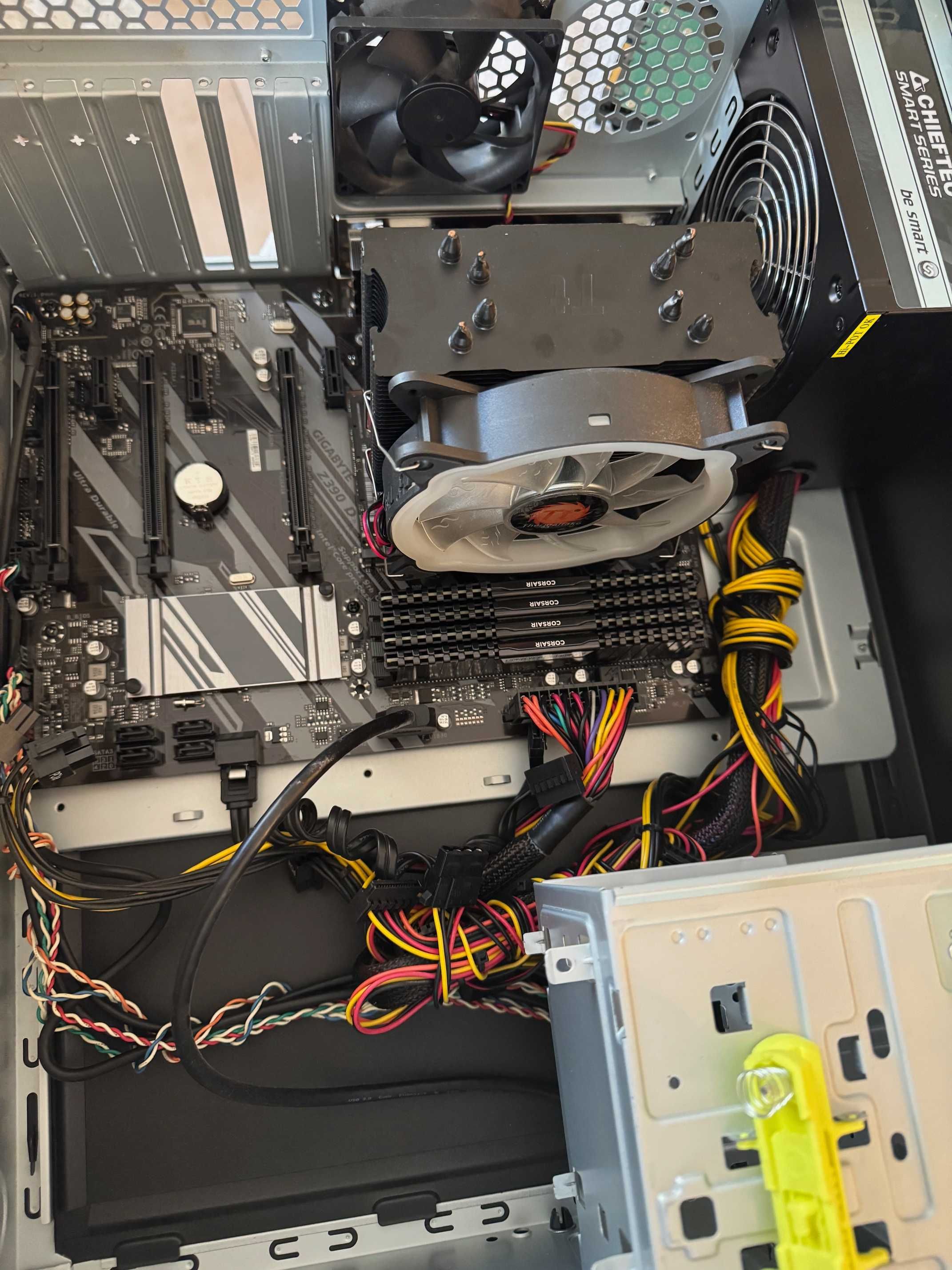 Продам ПК: Z390,i5-9600K, 32Gb ram,охлаждение CPU Thermaltake, Chiftec