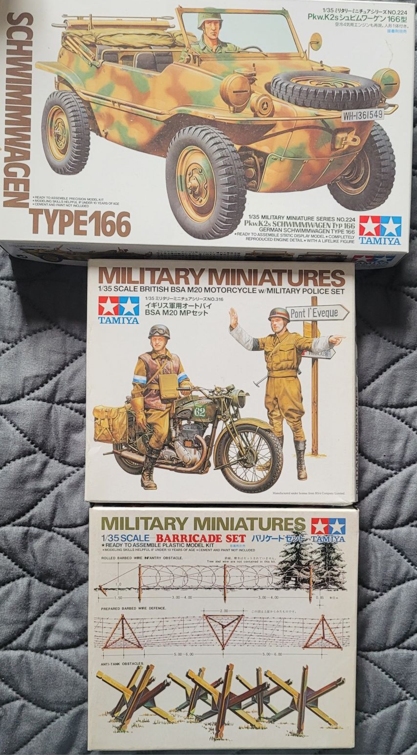 Kits 1:35 modelismo Tamiya e Miniart