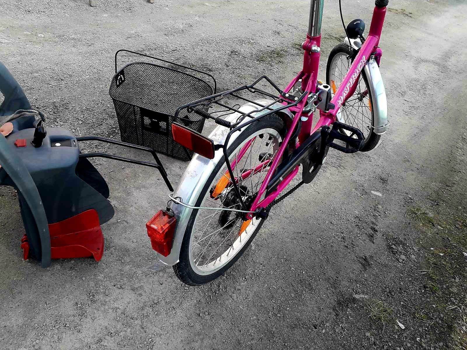 Велосипед складний з дитячим сидінням HATTRICK