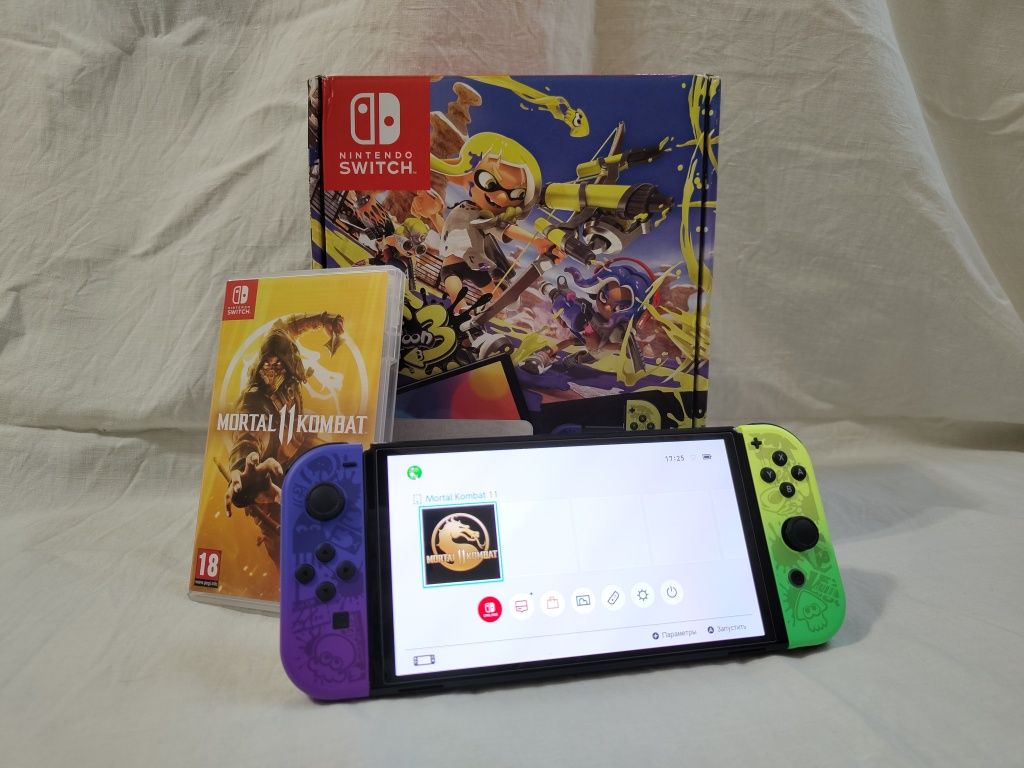 Nintendo Switch OLED (Splatoon 3 Edition) / + ГРА MK11 В КОМПЛЕКТІ