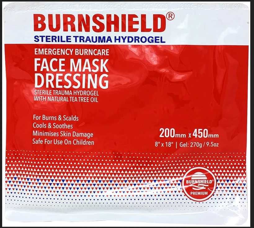 Противоожоговая повязка от ожогов лица Burnshield 20 см х 45 см (ЮАР)