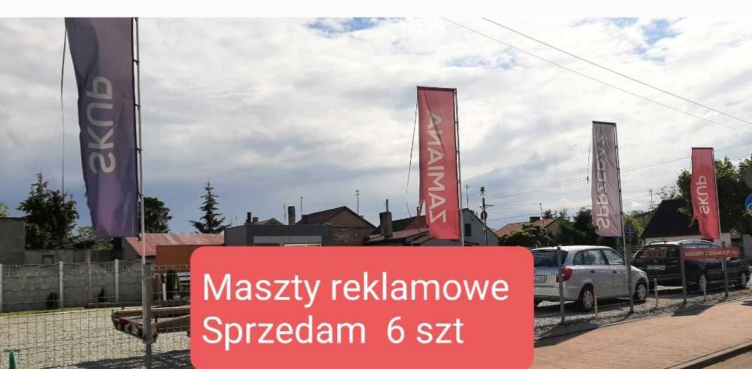 Maszty do flag  6 szt