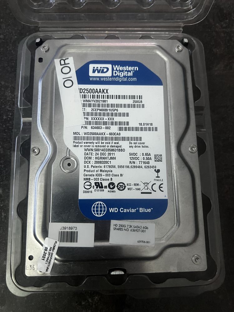 Dysk twardy 3,5 250gb bdb stan