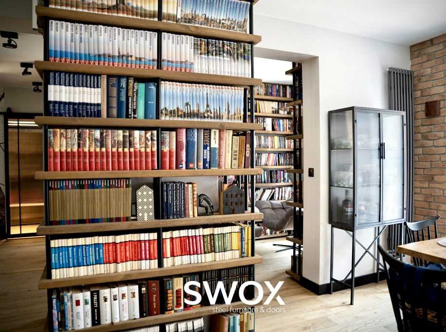 Regał Biblioteczka Meblościanka LOFT na Książki Wino do Salonu HIT!