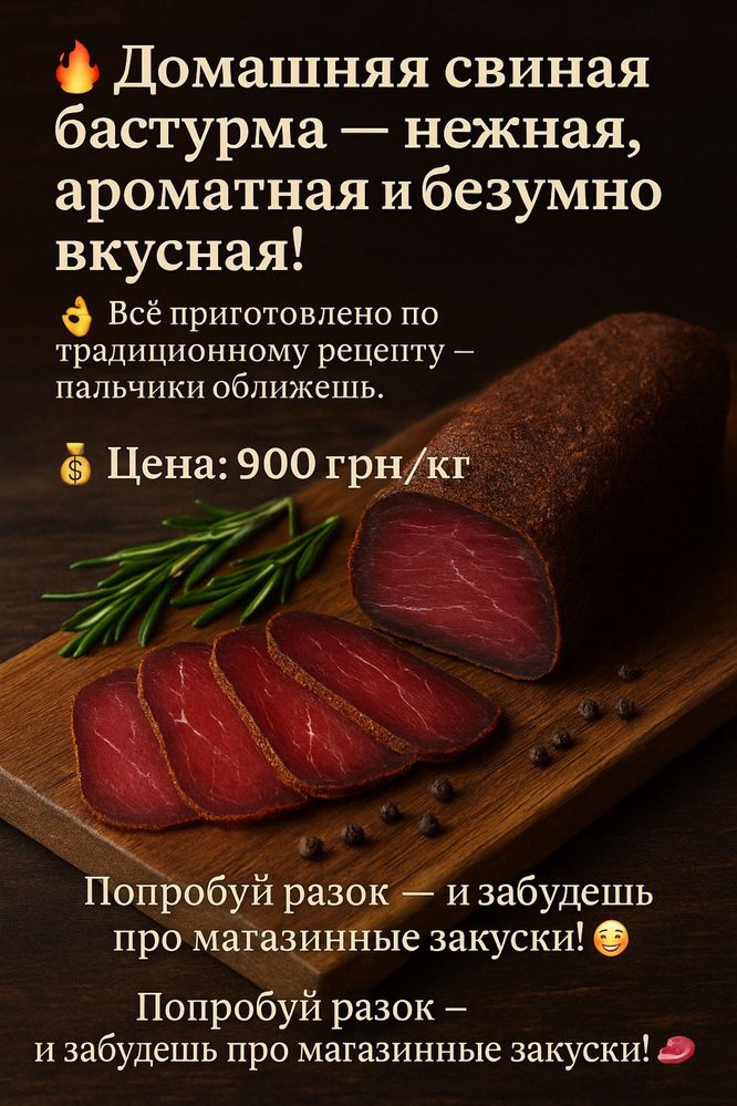 Бастурма домашняя. Не дорого но вкусно.