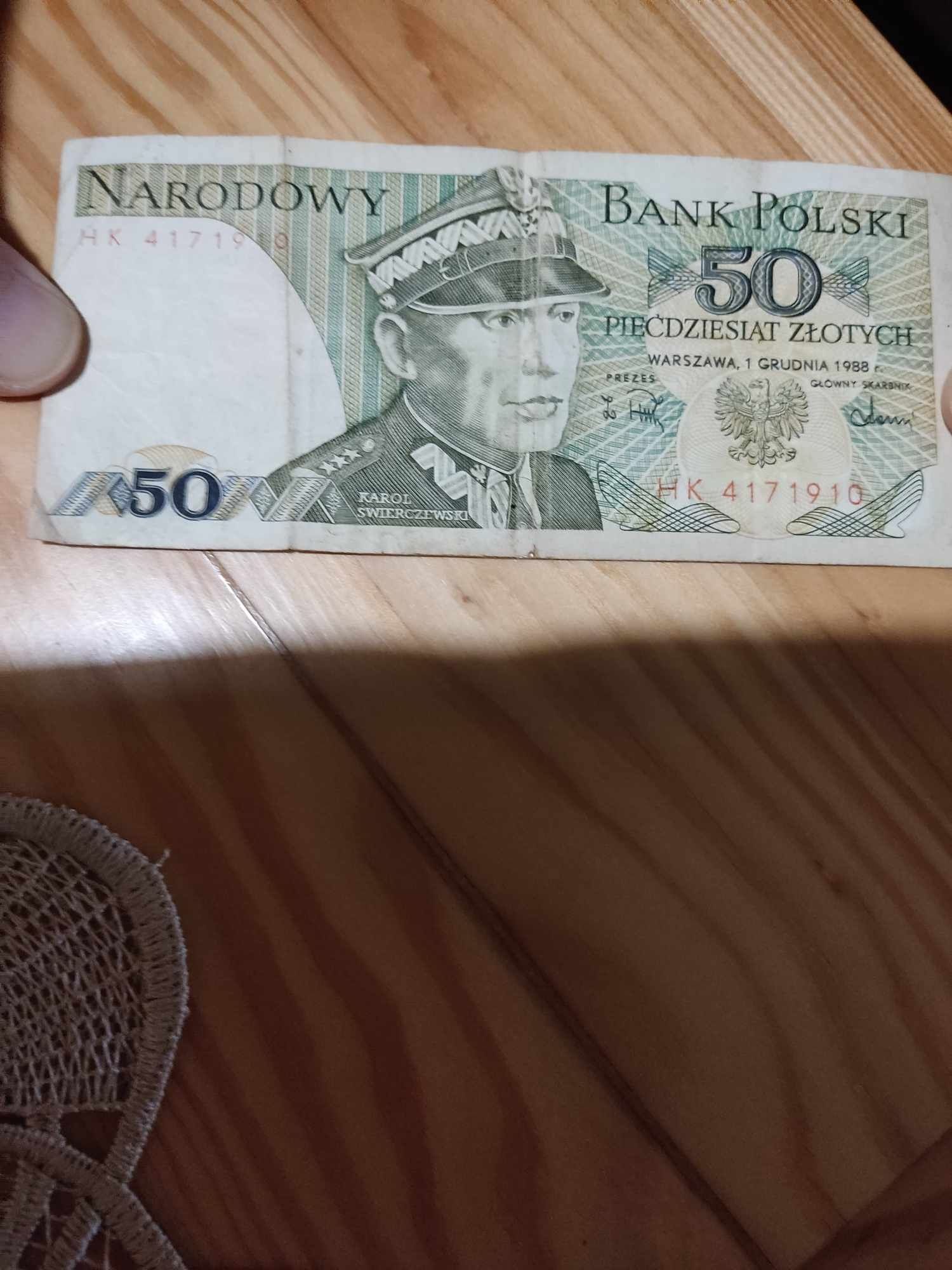 Banknot 50 zł; banknot 50 zł