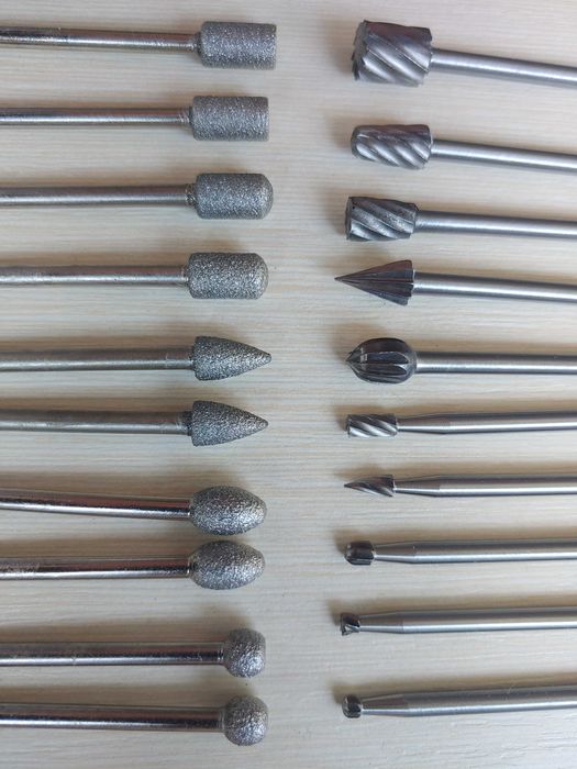 Насадки фрезы боры шарошки для гравера Dremel бормашины набор 20шт.