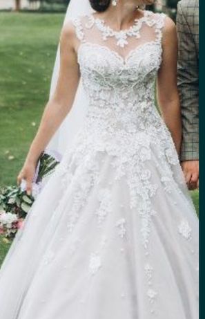 Шикарна весільна сукня S-M платье в идеальном состоянии / Весільна сук