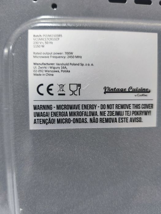 Microondas vintage cuisine