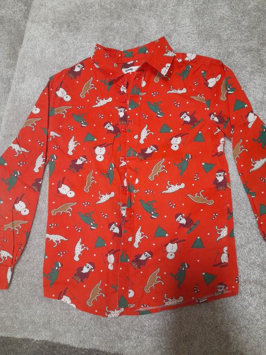 2szt. Koszule świąteczne bliźniaki Sinsay 122/128 + gratis