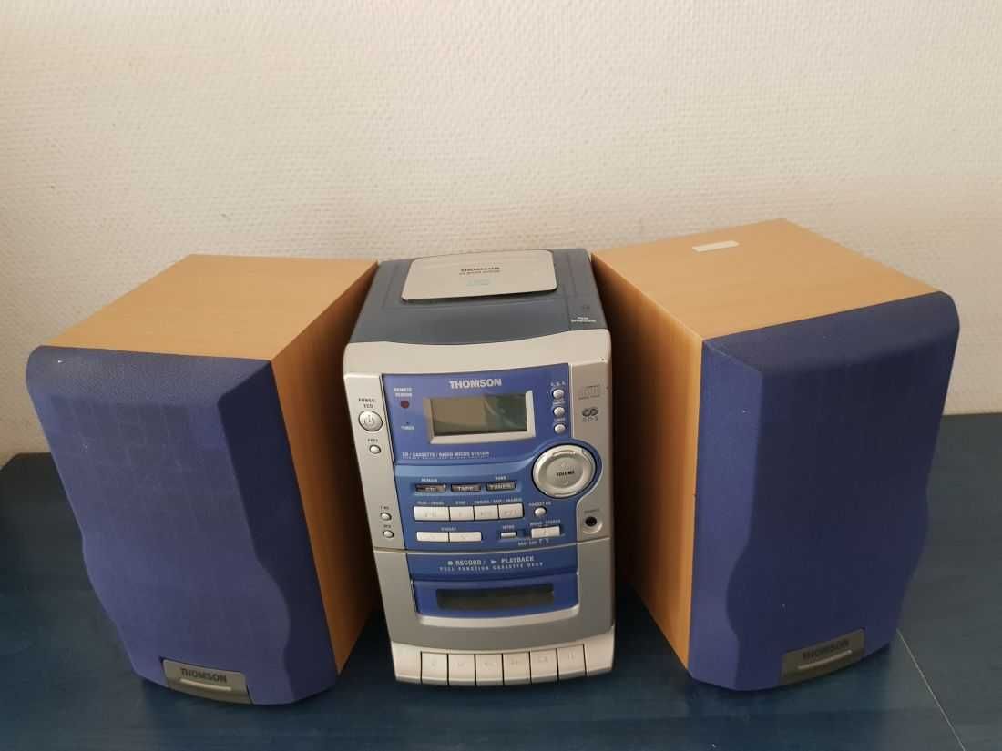 Vintage Retro Hi-Fi odtwarzacz odbiornik kaseciak rafio mini wieża