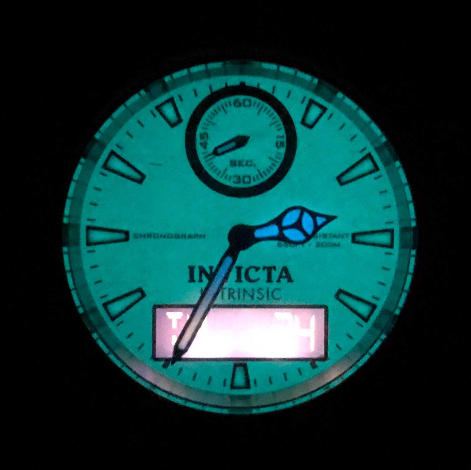 Часы Invicta 12470 Intrinsic (USA), Аналого-цифровой хронограф