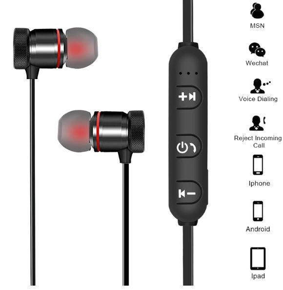 Wireless Earphone | Fones de Desporto Bluetooth para Android iPhone iO