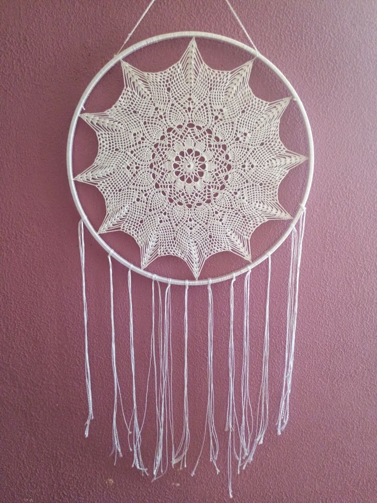 Biała Mandala 33 cm