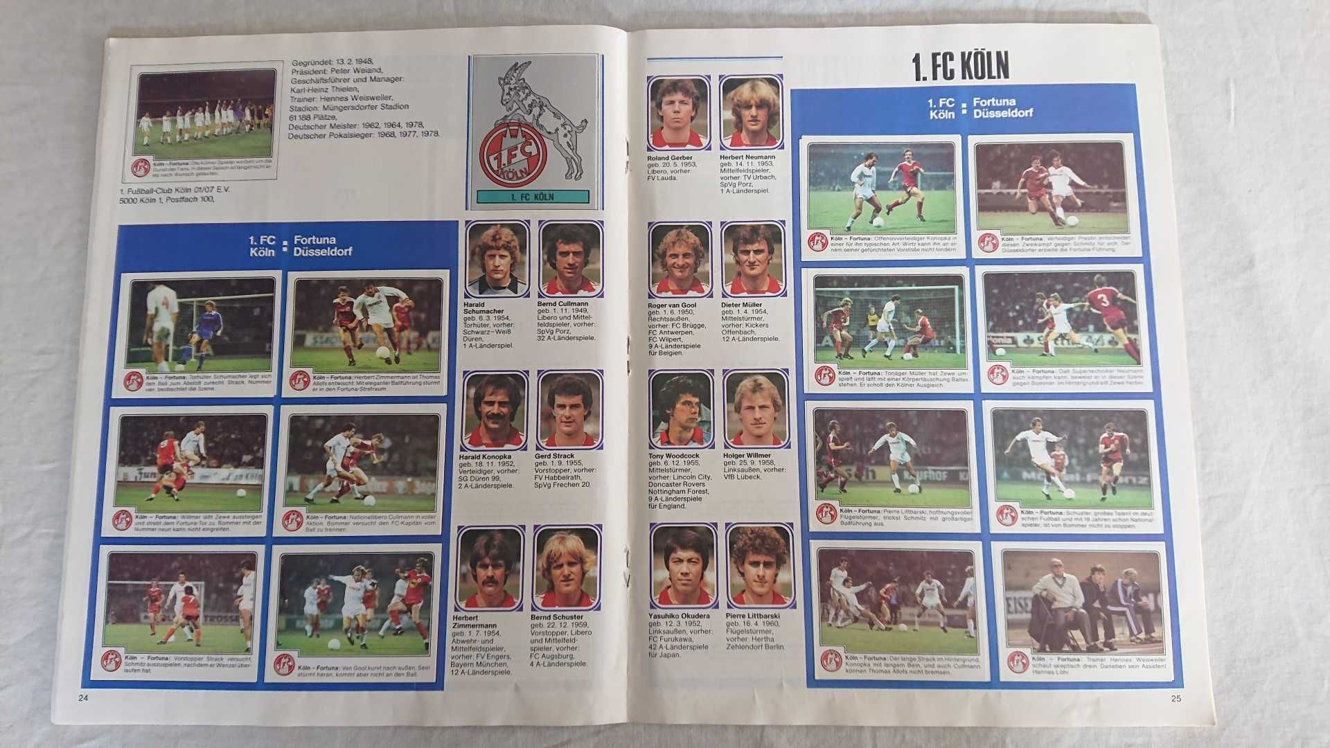 Caderneta FUSSBALL 80  (EURO 80 + Campeonato Alemão 1980) - PANINI