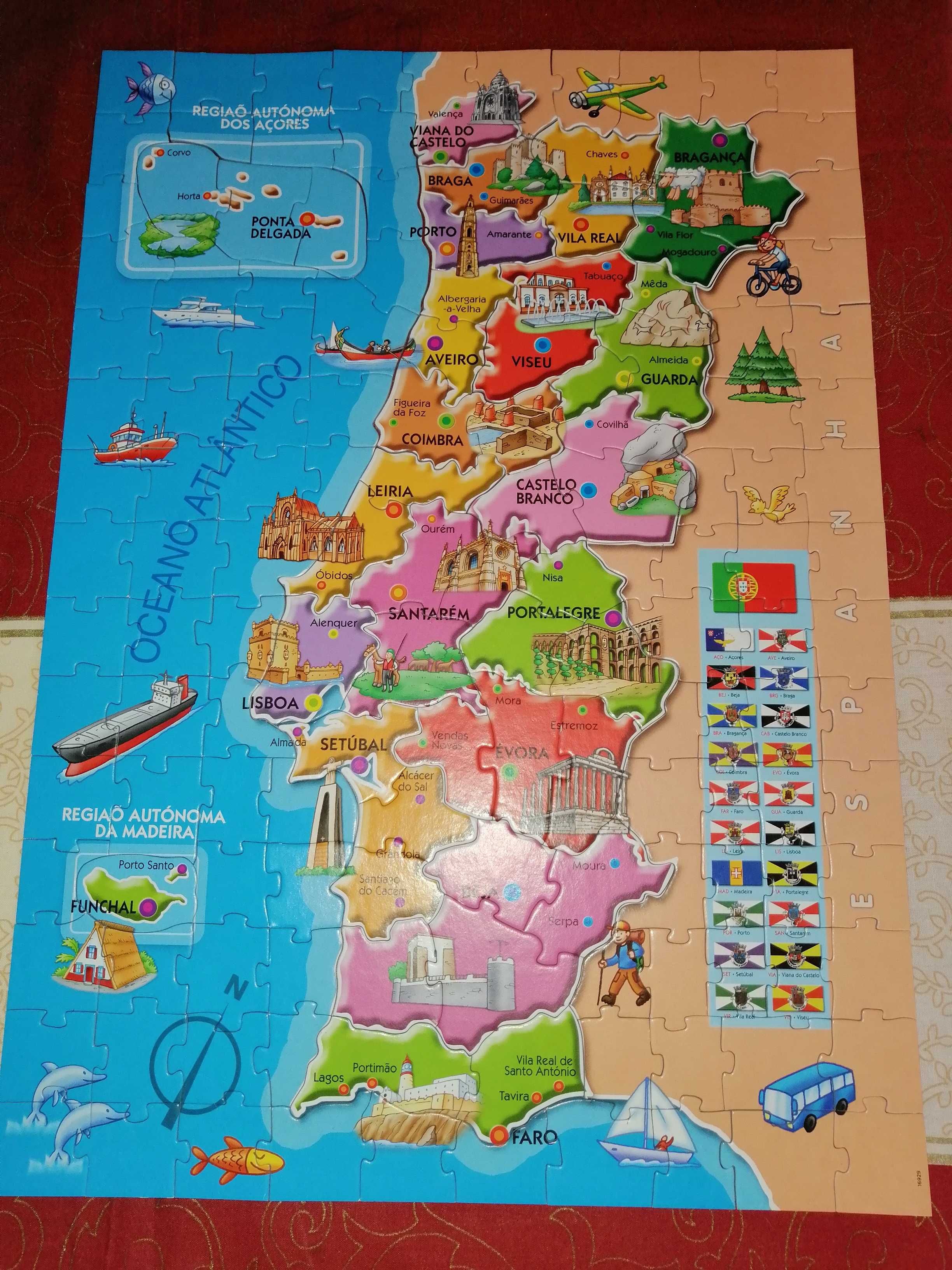 Puzzle de Portugal continental