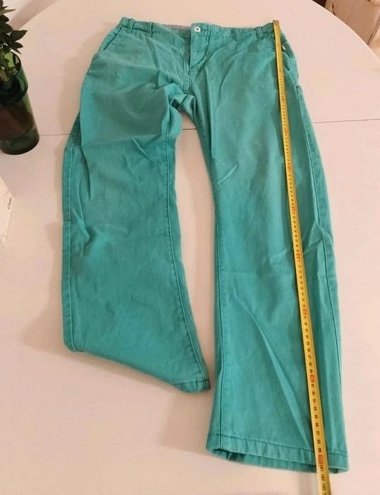 Turkusowe / morskie jeansy spodnie Win Win