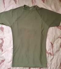 T-Shirts de lycra verde azeitona- L