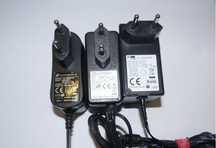 3szt. x Zasilacz wtyczkowy 12V 1A 12W / 12V 1,5A 18W