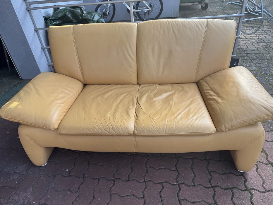 Kanapa skorzana dwuosobowa